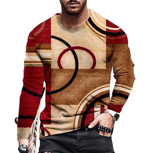 Buy Men’s 3D Digital Printed Round Neck Fashion T-Shirt