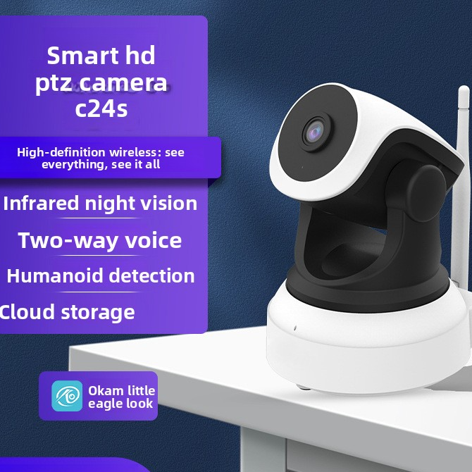 4G Indoor Security Camera with Night Vision