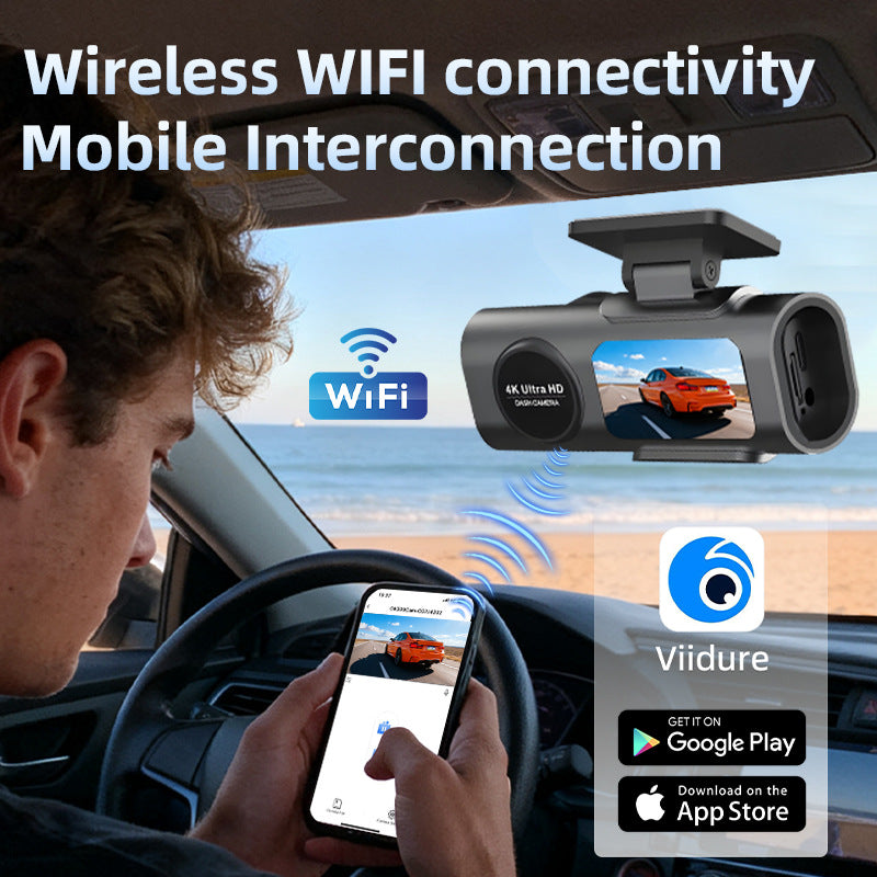 4K Dual Dash Cam with WiFi and GPS