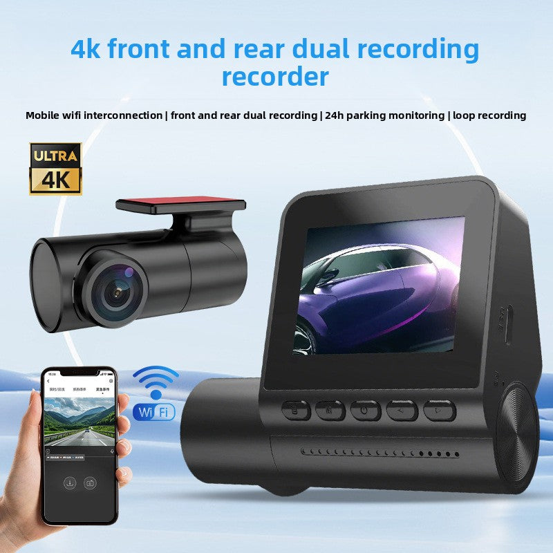 4K Front Rear Car Dash Camera