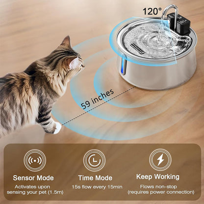 4L Smart Sensor Pet Water Fountain