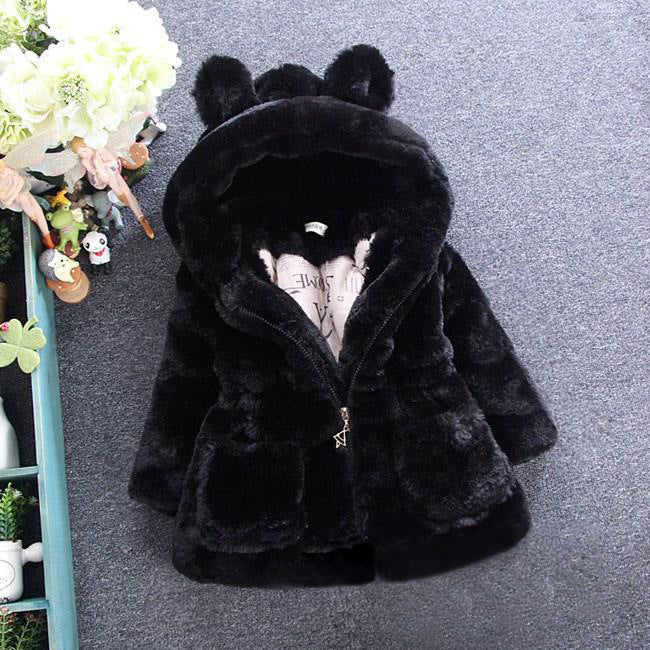 Buy Girls Fur Coat – Stylish Autumn & Winter Warm Fashion Outerwear
