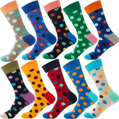 Men’s Autumn Diamond Patterned Socks Christmas Fruit Patterns