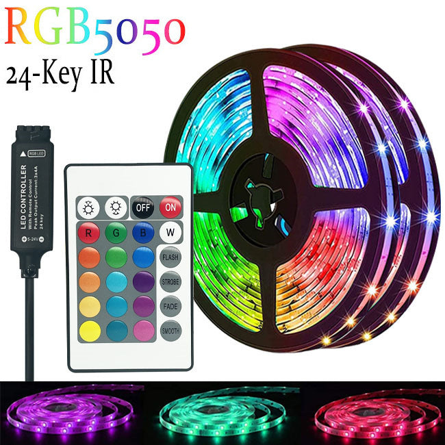 5050 RGB LED Strip with Remote Control and Bluetooth