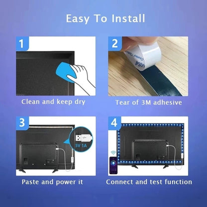 5050 RGB LED Strip with Remote Control and Bluetooth