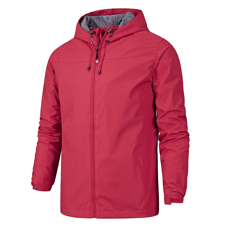 Outdoor Windproof Waterproof All Season Jacket for Men Hiking