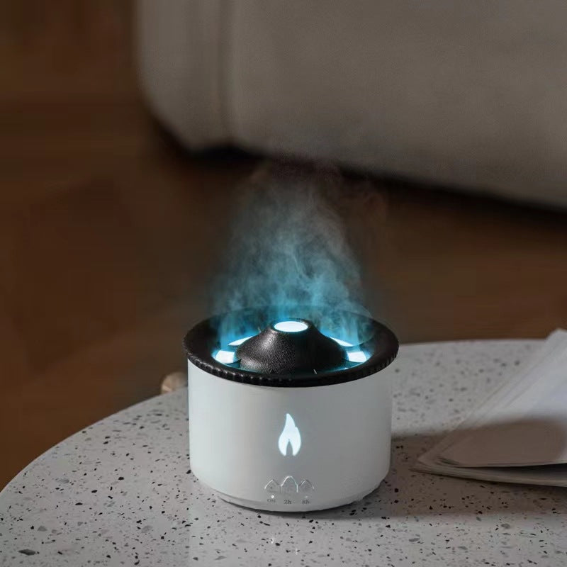 Buy Flame Effect Aromatherapy Humidifier with Jellyfish Mist & Timer