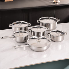 12-piece set steel handle
