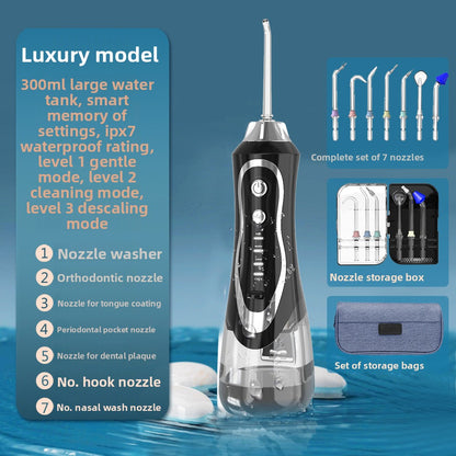 Electric Water Flosser with Portable Oral Cleaning Modes