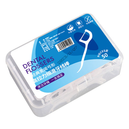 50 disposable dental floss boxes