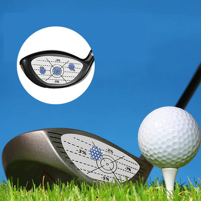 50 Golf Club Impact Label Stickers for Recording Wood Clubs