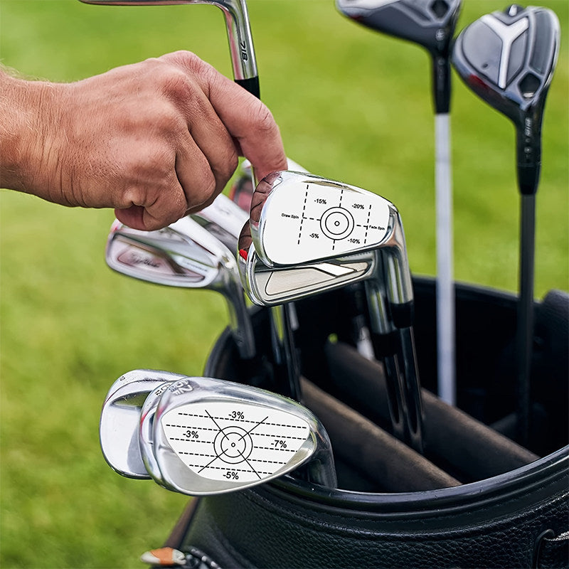 50 Golf Club Impact Label Stickers for Recording Wood Clubs