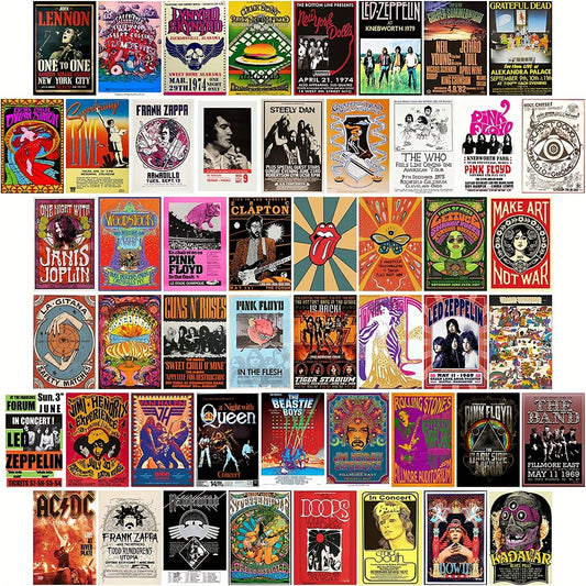 50 hippie postcards