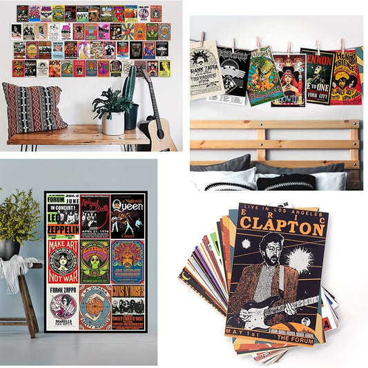 50 hippie postcards