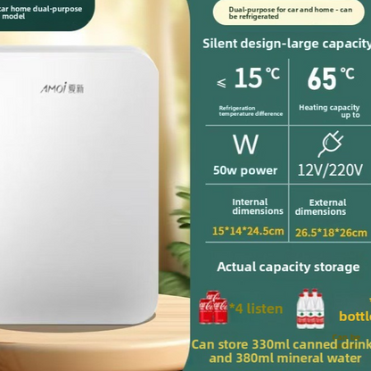 Portable Semiconductor Car Refrigerator 8L Dual Power