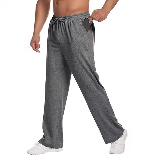 Mens Straight Leg Casual Sweatpants Comfortable Streetwear