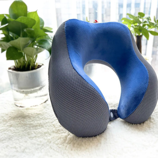 Memory Foam U-Shaped Travel Neck Pillow Soft Support Use