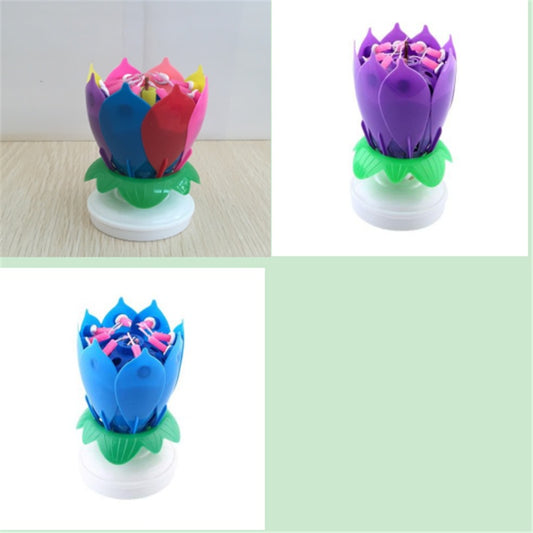 Buy First Musical Lotus Candle Colorful Birthday Cake Decor