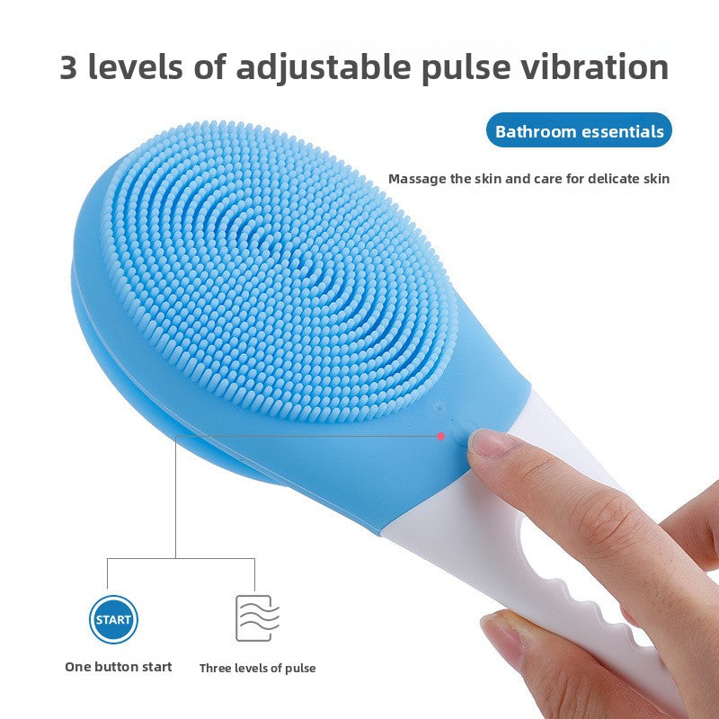 Electric Bath Scrubber with Silicone Bristles Shower Care