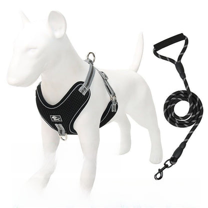 Adjustable Reflective Dog Harness and Leash Walking Fit Now