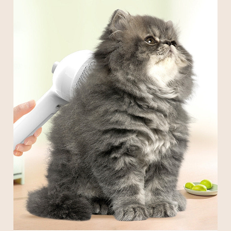 Self-Cleaning Pet Hair Brush – Dematting Grooming with Mist