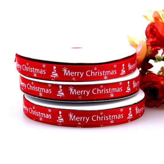 Buy Christmas Ribbon 1CM Threaded Small Roll for Crafts