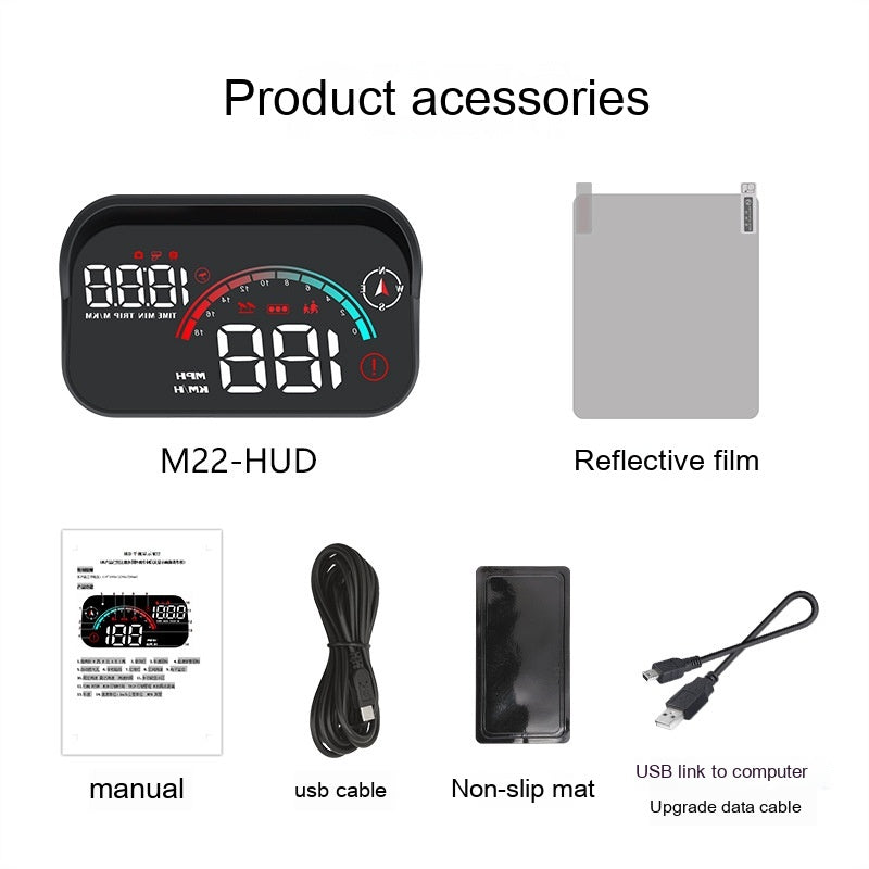 Head-Up Display Car GPS Speed Compass HD Projector