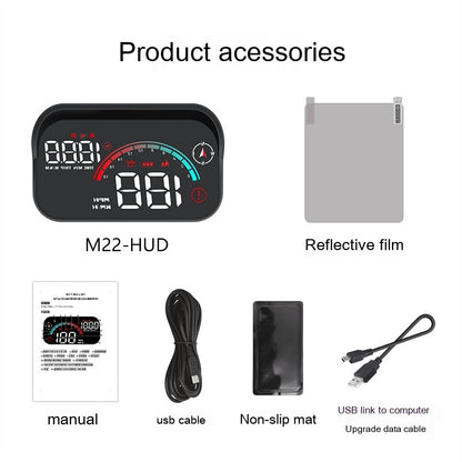 Head-Up Display Car GPS Speed Compass HD Projector