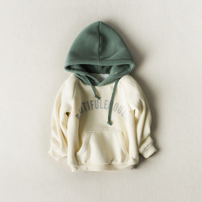 Boys Thick Hooded Sweatshirt Warm Winter Hoodie for Kids