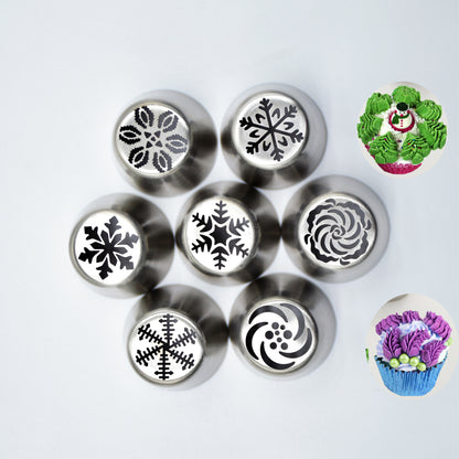 30 PCS Stainless Steel Cake Decorating Nozzle Set DIY Tool