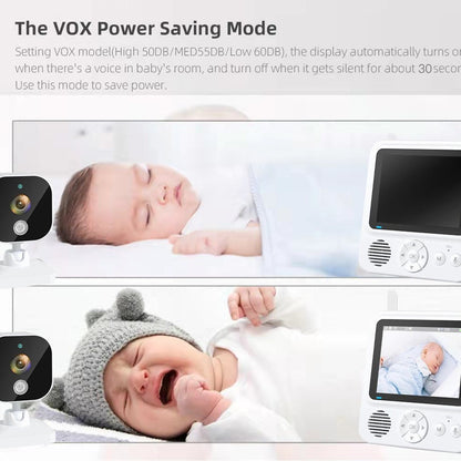 Baby Monitor with WiFi Video Screen and Cry Alarm Support