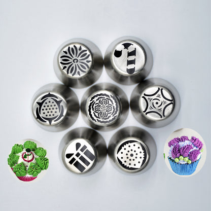 30 PCS Stainless Steel Cake Decorating Nozzle Set DIY Tool