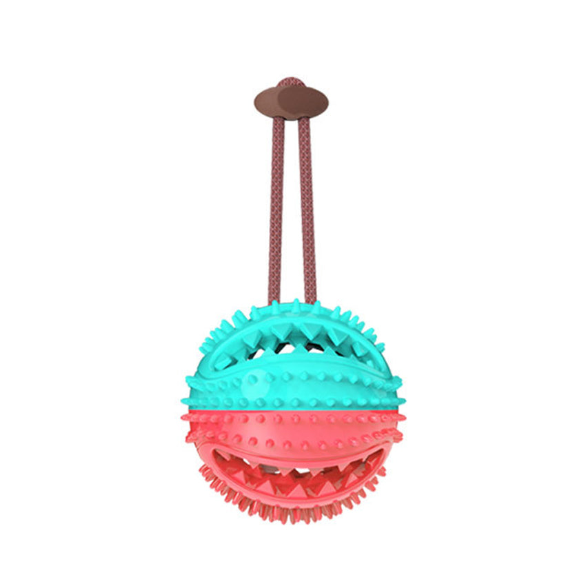 Silicone Suction Cup Tug Dog Ball Toy for Chewing & Cleaning