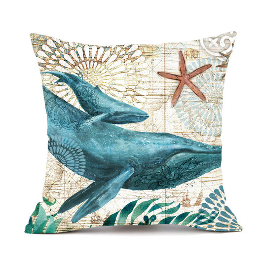 Sea Turtle Printed Cushion Covers  Stylish Throw Pillow Cases