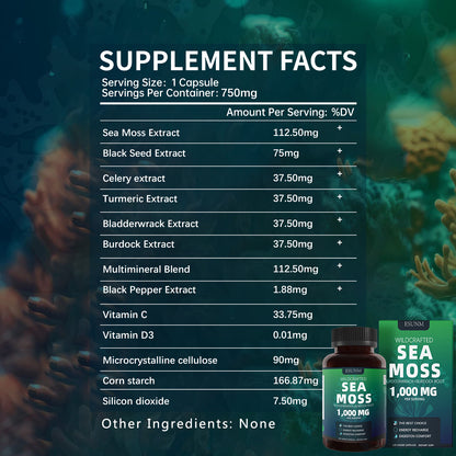 Seaweed Compound Vitamin Capsules for Daily Health Support