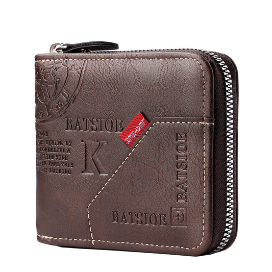 European & American Men’s Vintage Fold Wallet Classic Style