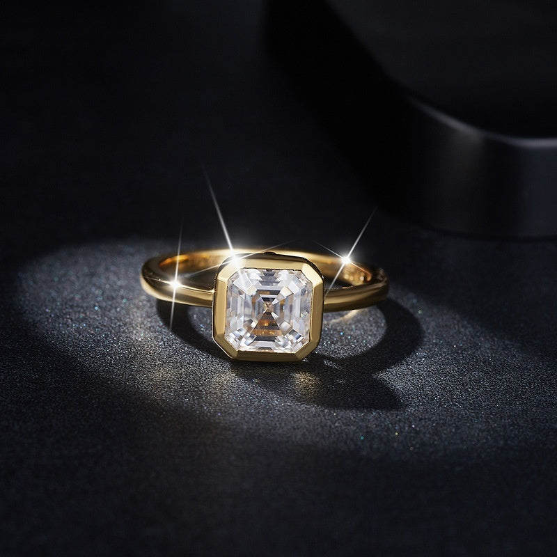 Buy Luxury Pagoda-Cut Diamond Ring in Minimalist Style