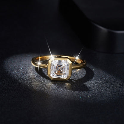 Buy Luxury Pagoda-Cut Diamond Ring in Minimalist Style