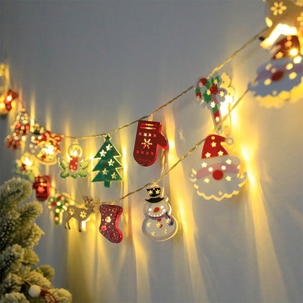 Buy Christmas LED Light String Santa Snowman Elk Ornament Decor