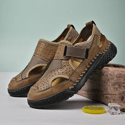 New Men’s Closed-Toe Sandals  Breathable Outdoor Casual