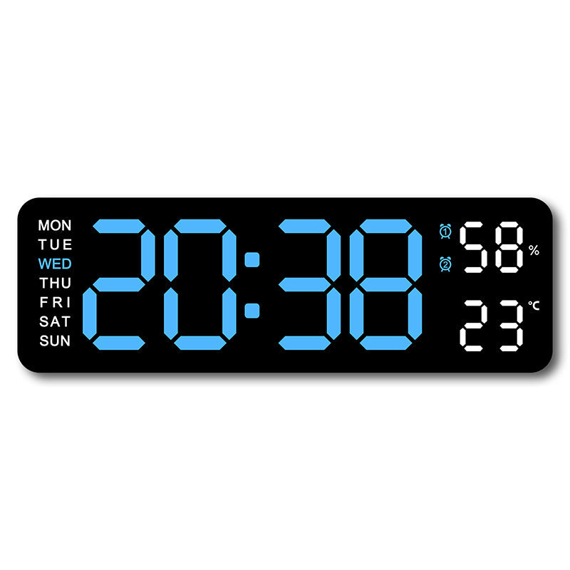 5503 Cross-Border Hot-Selling Electronic Clock, Simple Multi-Functional Clock, Rectangular Large Font Alarm Clock, Can Be Hung or Stood Upright