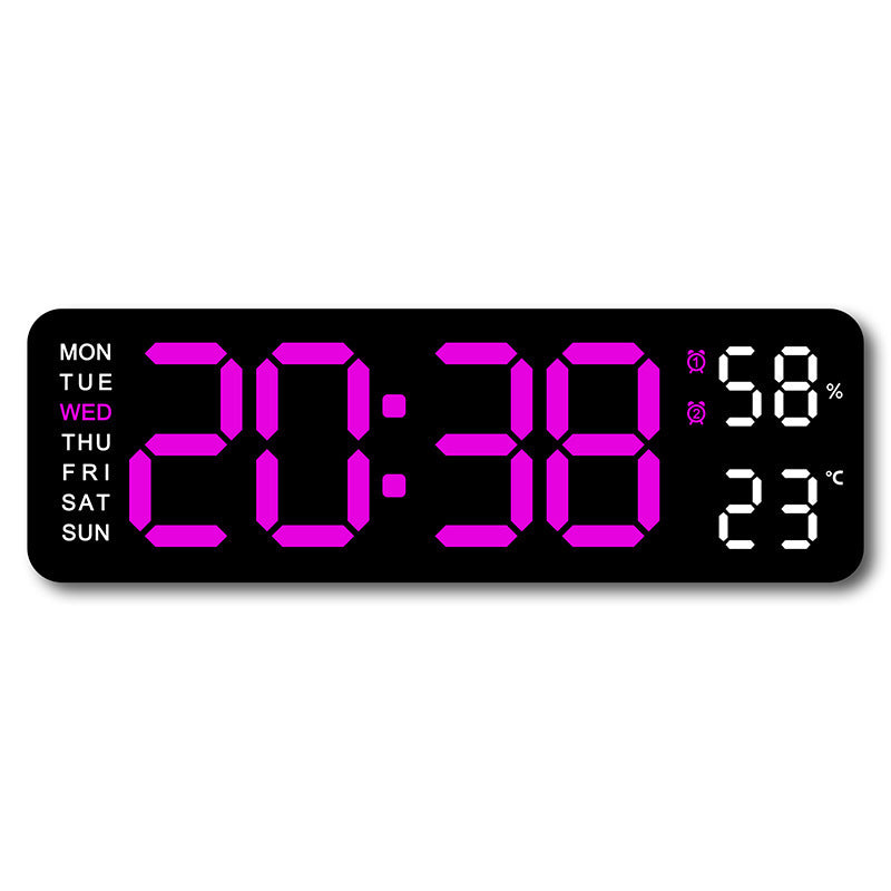 5503 Cross-Border Hot-Selling Electronic Clock, Simple Multi-Functional Clock, Rectangular Large Font Alarm Clock, Can Be Hung or Stood Upright
