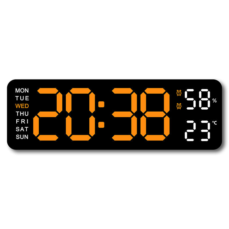 5503 Cross-Border Hot-Selling Electronic Clock, Simple Multi-Functional Clock, Rectangular Large Font Alarm Clock, Can Be Hung or Stood Upright