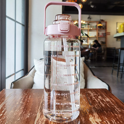 Large Plastic Cup Portable Water Bottle for Daily Hydration