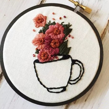 Handmade Embroidery Material Package – Full DIY Craft Kit