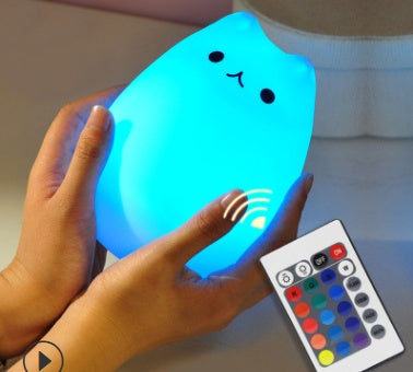 Silicone Touch Sensor LED Night Light for Children Baby Kids