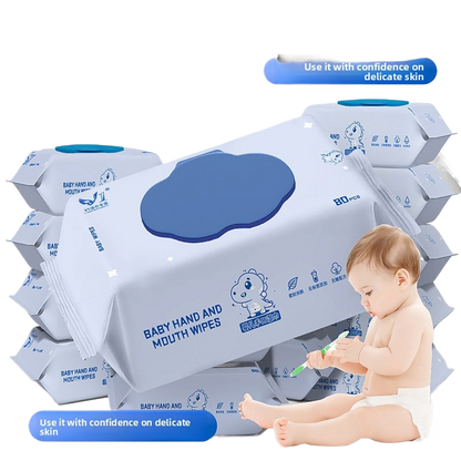 Thick Pearl Texture Baby Wet Wipes for Gentle Cleaning Uses