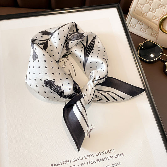 Buy Beige Silk Square Scarf for Women Versatile & Easy to Style