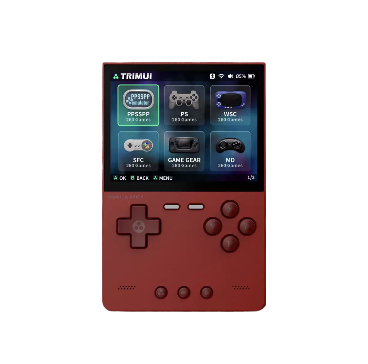 Vertical Screen Handheld Game Console with Smooth Gameplay