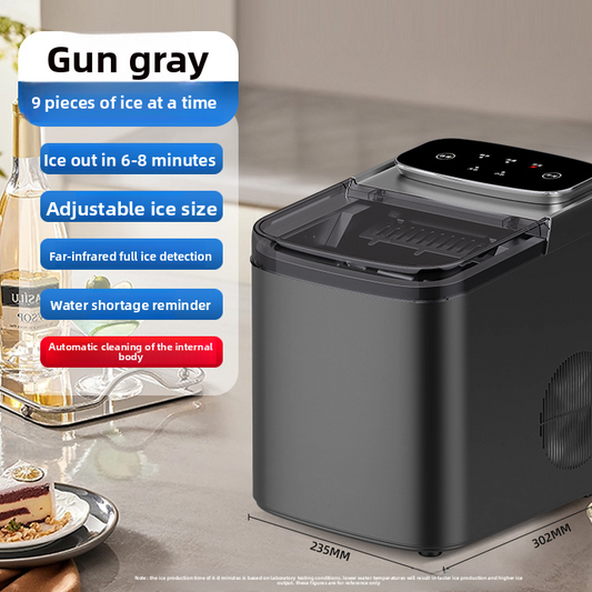 Portable Automatic Ice Cube Maker for Home Kitchen Daily Use
